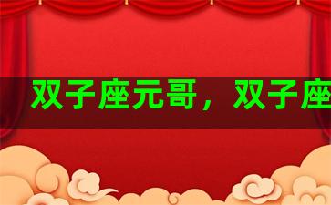 双子座元哥，双子座原则
