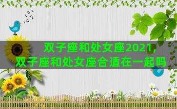 双子座和处女座2021,双子座和处女座合适在一起吗