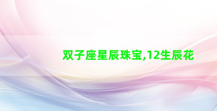 双子座星辰珠宝,12生辰花 双子座星辰珠宝,12生辰花