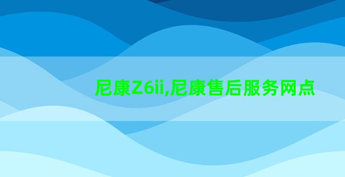 尼康Z6ii,尼康售后服务网点 尼康Z6ii,尼康售后服务网点