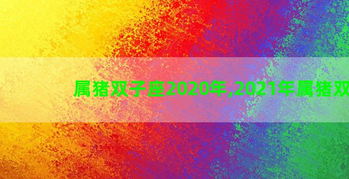 属猪双子座2020年,2021年属猪双子座