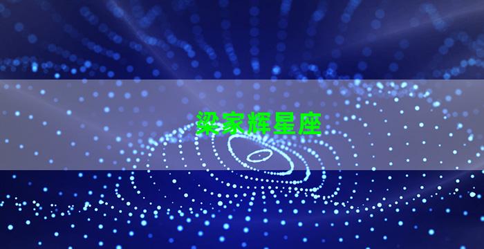 梁家辉星座